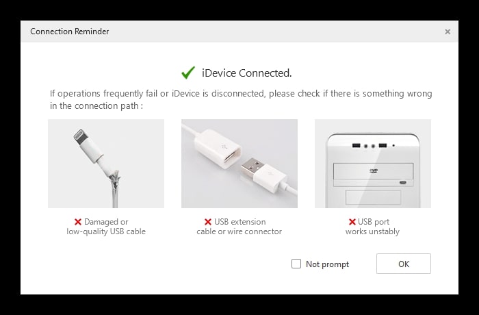 3uTools 애플 기기 연결