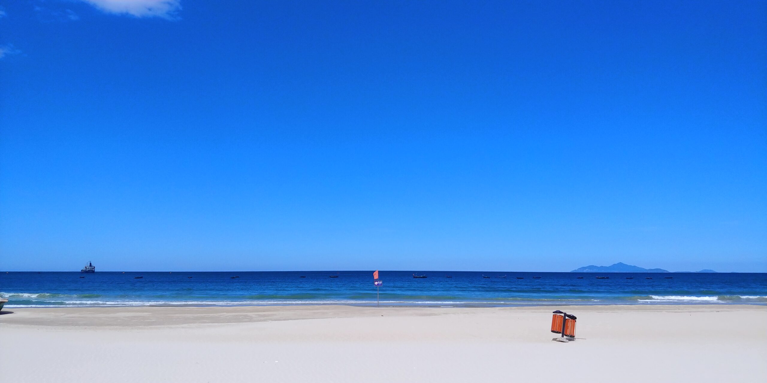 한적한 미케비치 해변