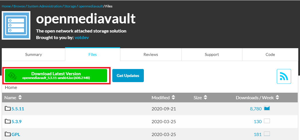 OMV 설치 이미지 다운로드 사이트
