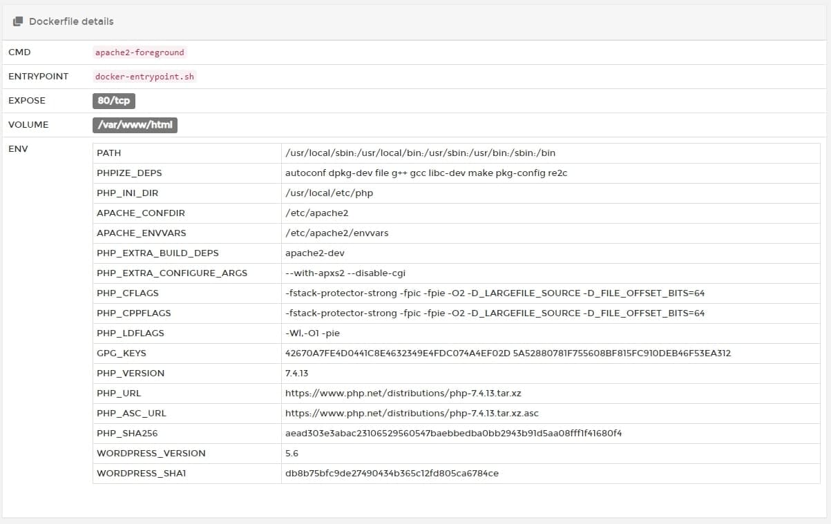 이미지 정보 확인