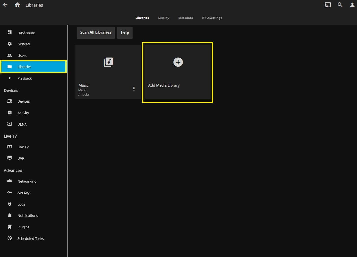 라이브러리 패널