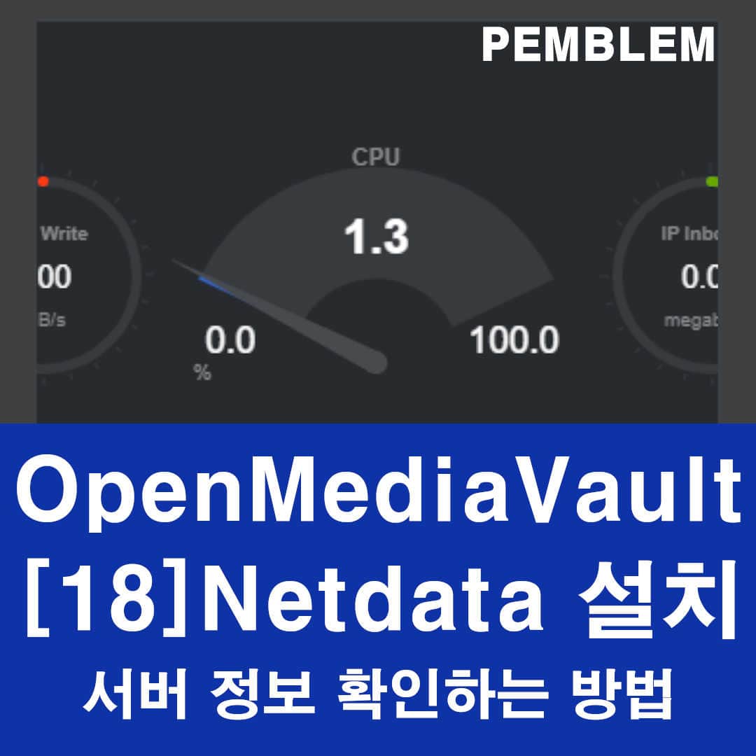 Netdata 설치해서 서버 정보 확인하는 방법