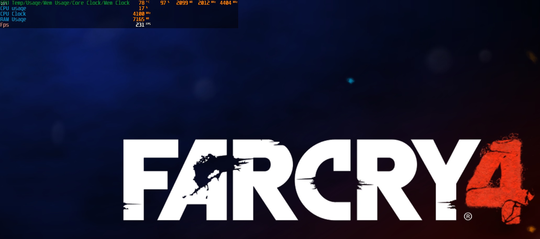 게임 내 기본 오버레이 표시 화면