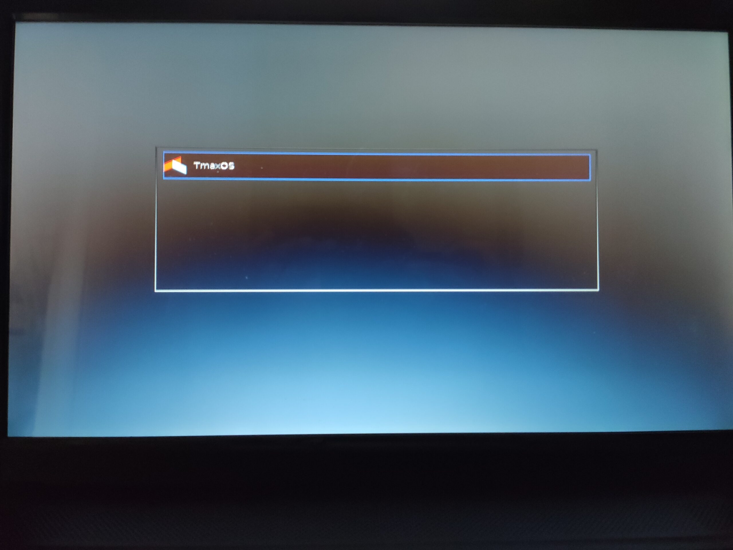 Tmax OS 설치 시작 화면