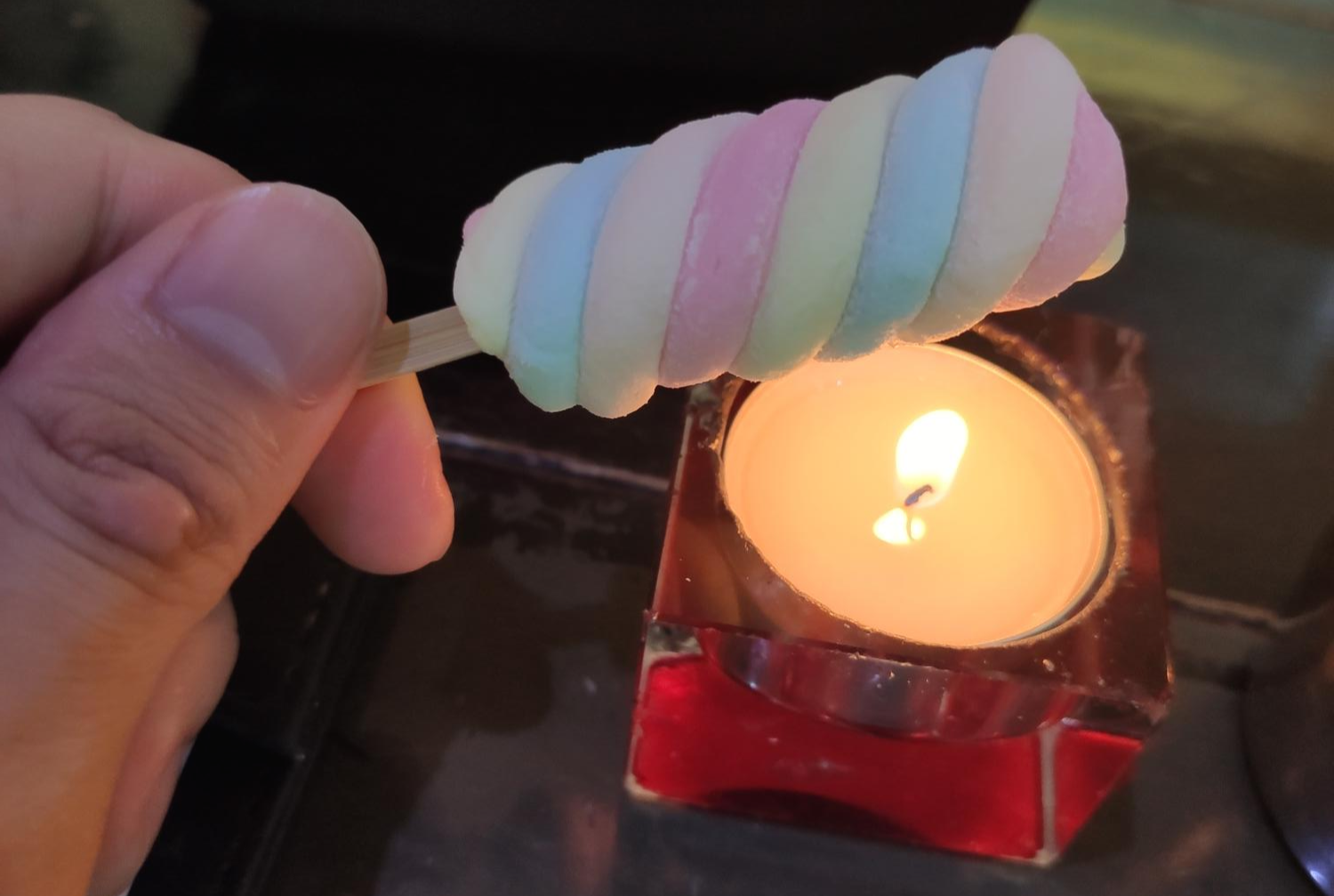 마시멜로 구워 먹기