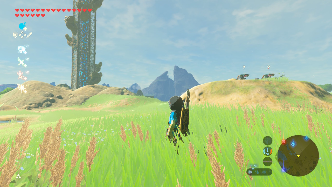 필드의 풀밭 풍경