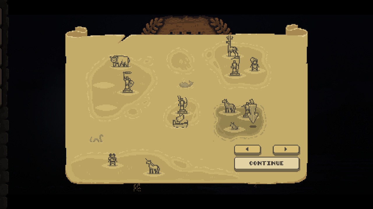 게임 내 월드맵 화면