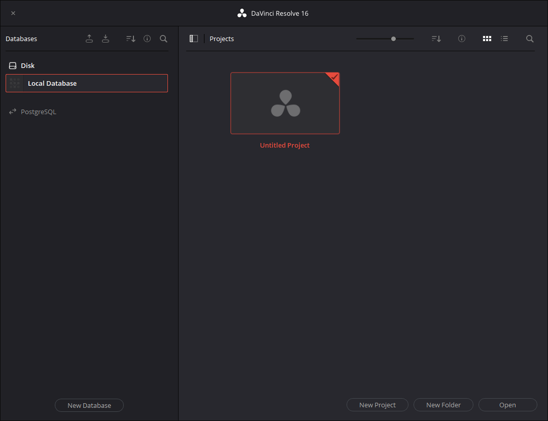 무료 영상 편집 프로그램 추천 다빈치 리졸브( Davinci Resolve) 7 다빈치 리졸브 프로젝트 관리자