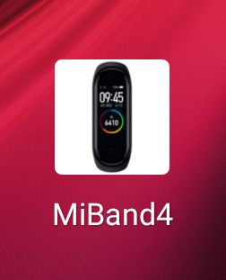 설치된 Mi Band 4 앱 아이콘