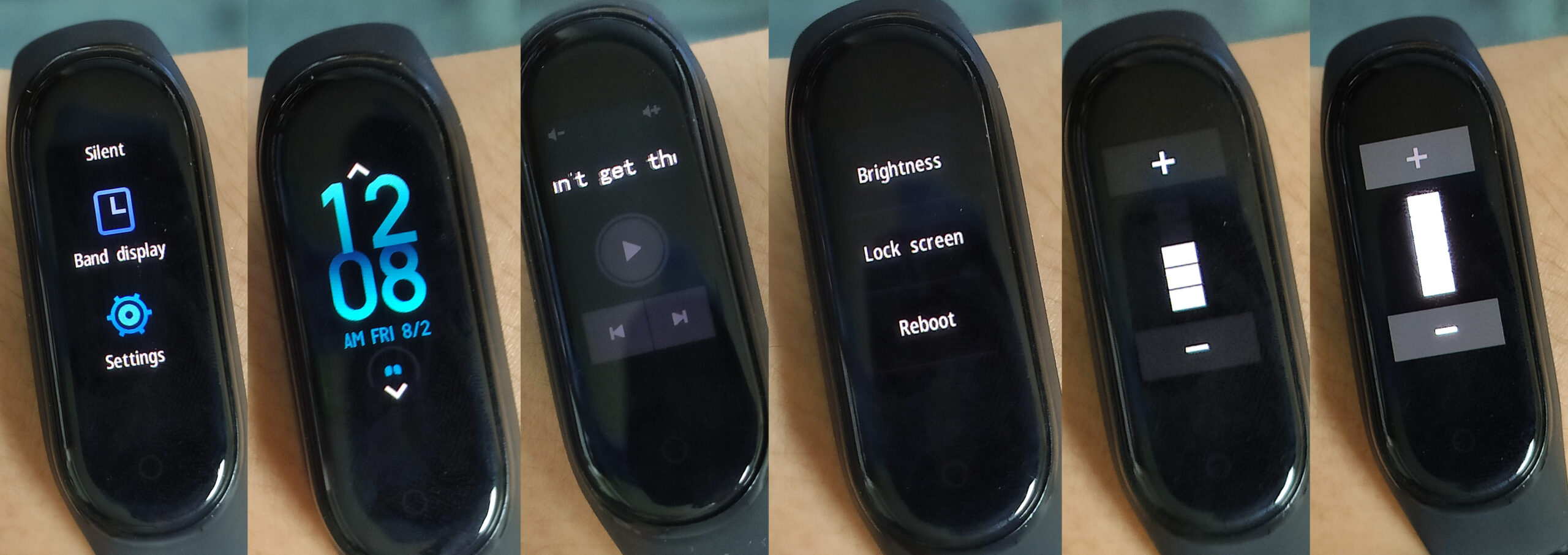 음악 재생 제어 및 설정 화면