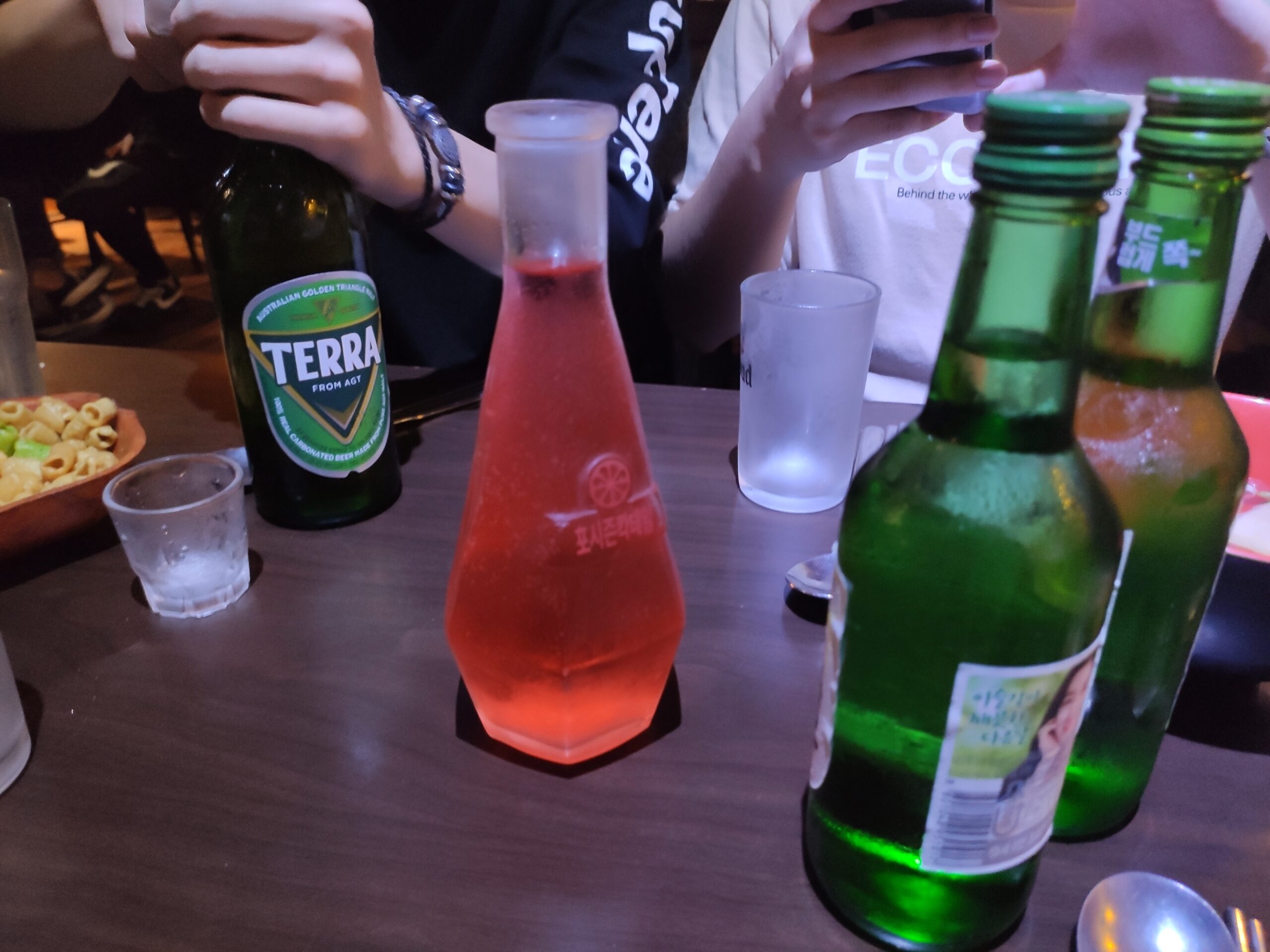 주문한 주류 세팅