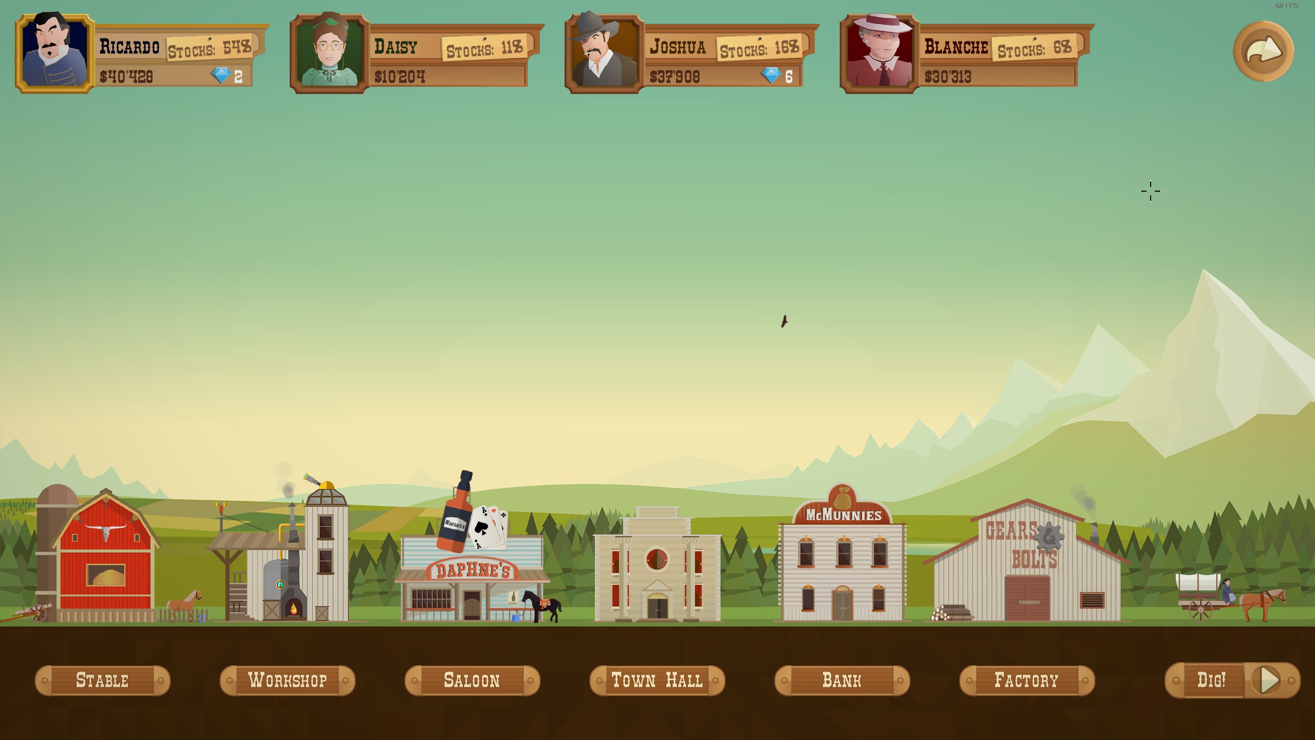 완성된 마을의 풍경