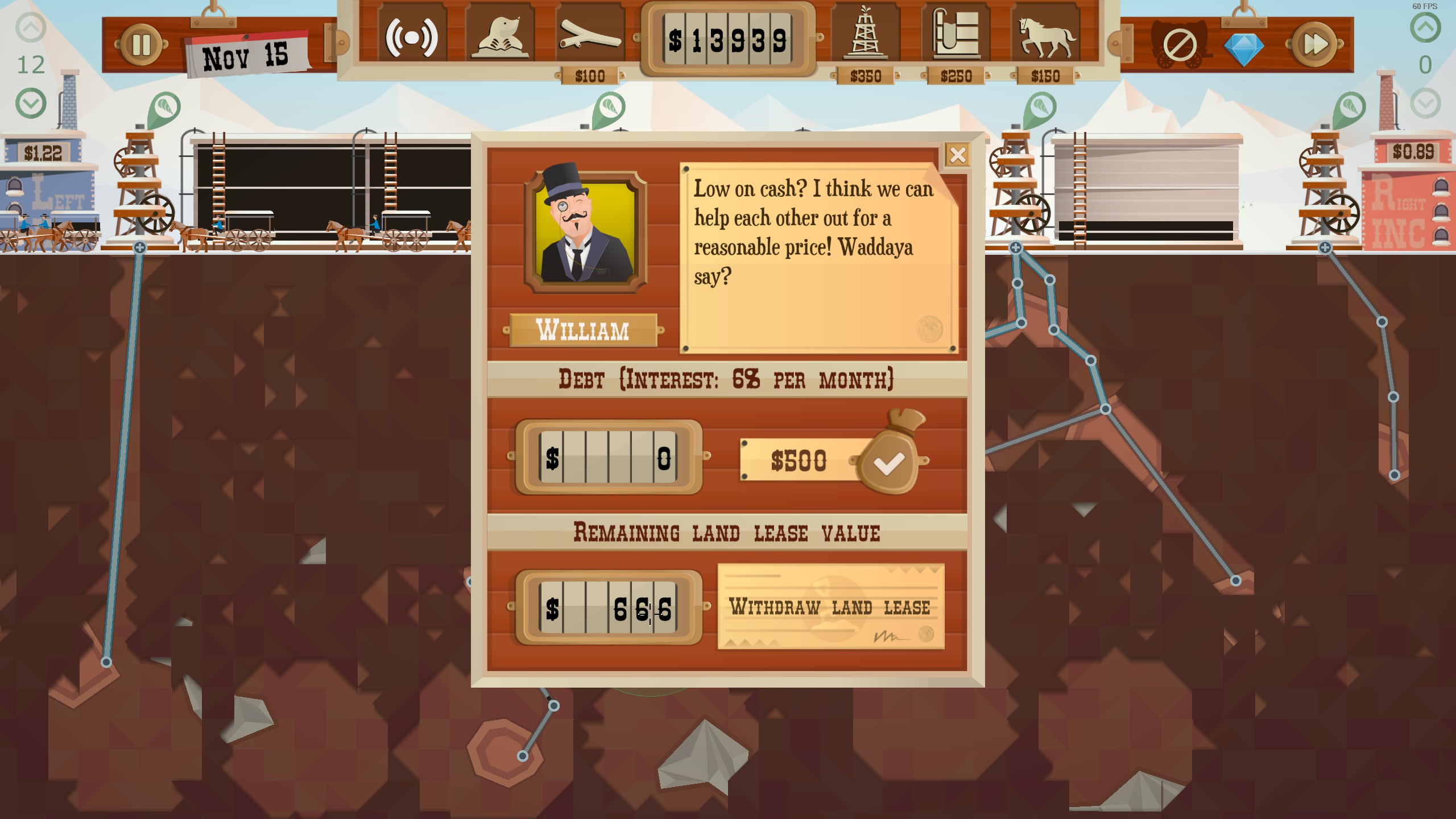 상단 메뉴 및 조작 도구