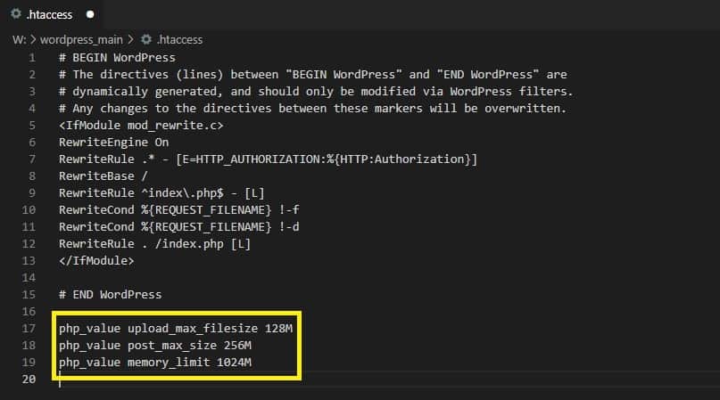 php 설정 변경 코드 추가