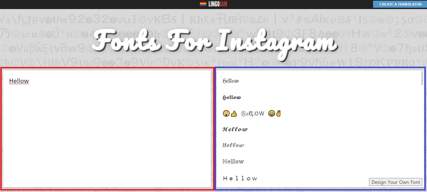 인스타 글씨체 변환 및 글씨체 수정하는 방법 3가지 총정리 2 링고잼을 이용한 인스타 글씨체 변환 방법