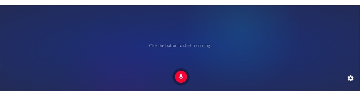 온라인 녹음기 붉은색 녹음 시작 버튼