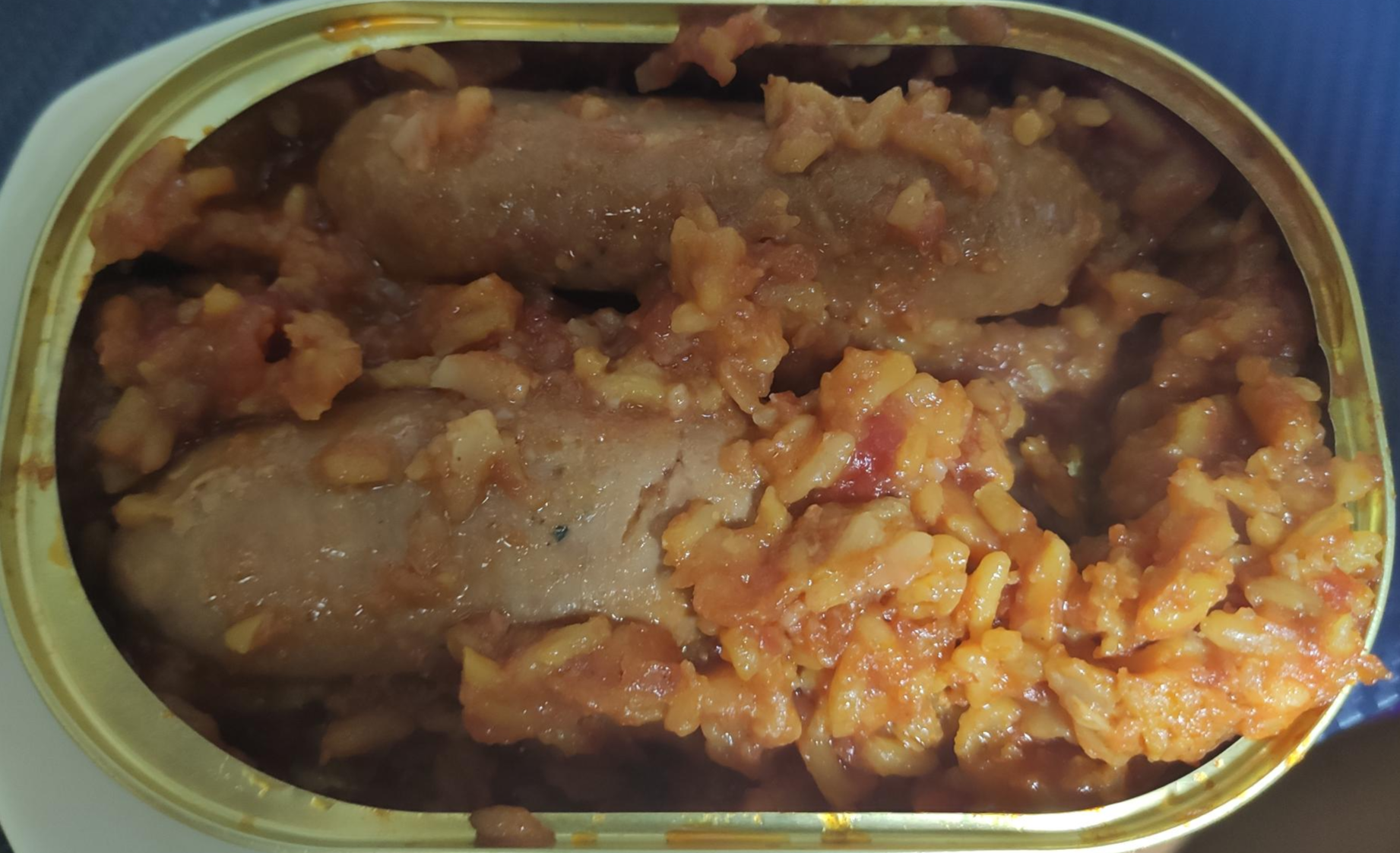 잘 데워진 소시지 리조또