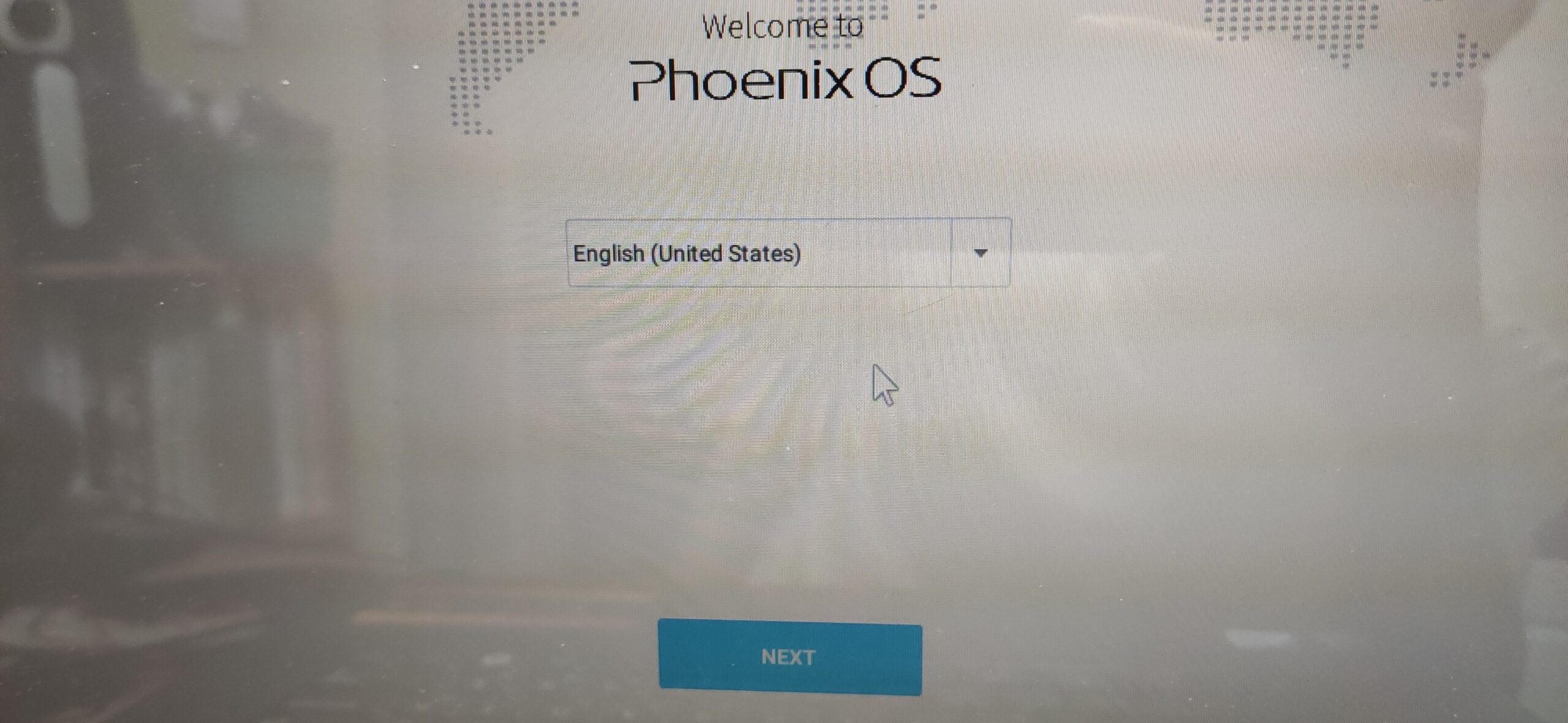 언어 선택 화면