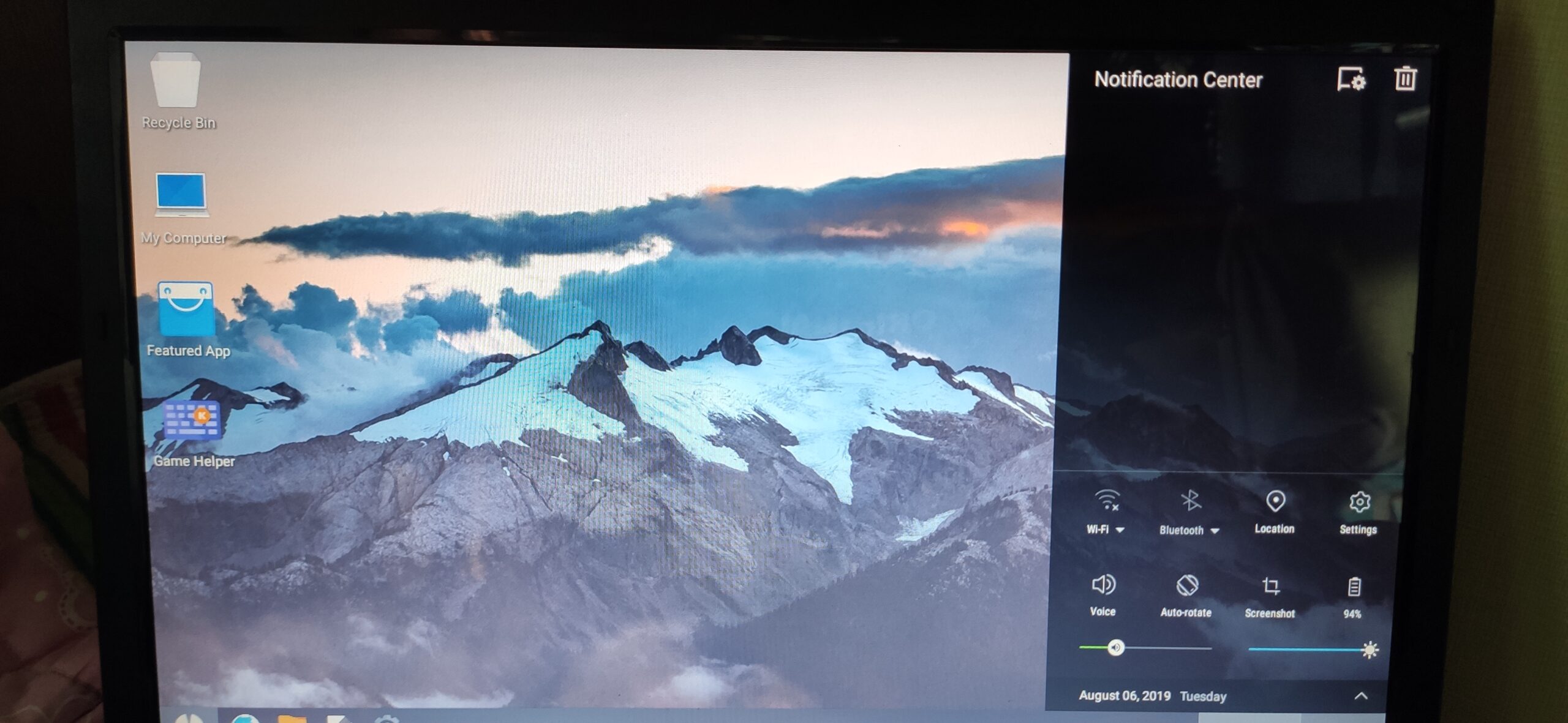 피닉스 OS 메인 화면