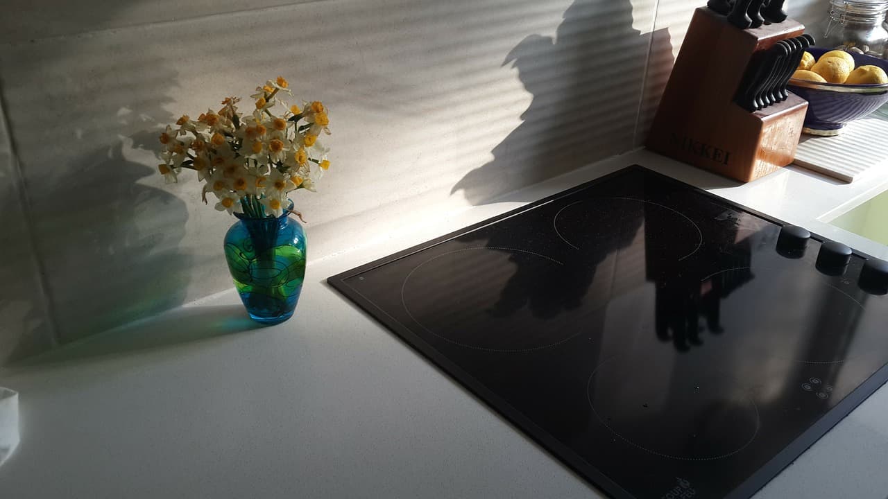 전기레인지 상판 모습