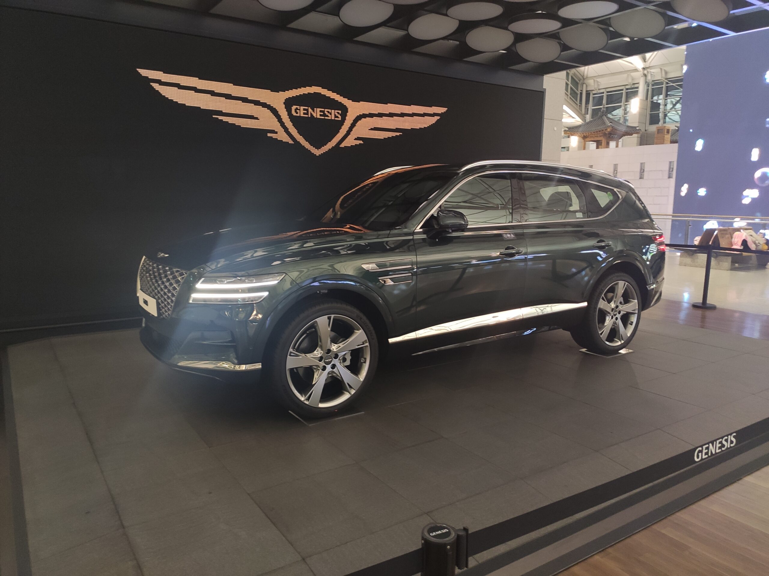 전시된 GV80 전면