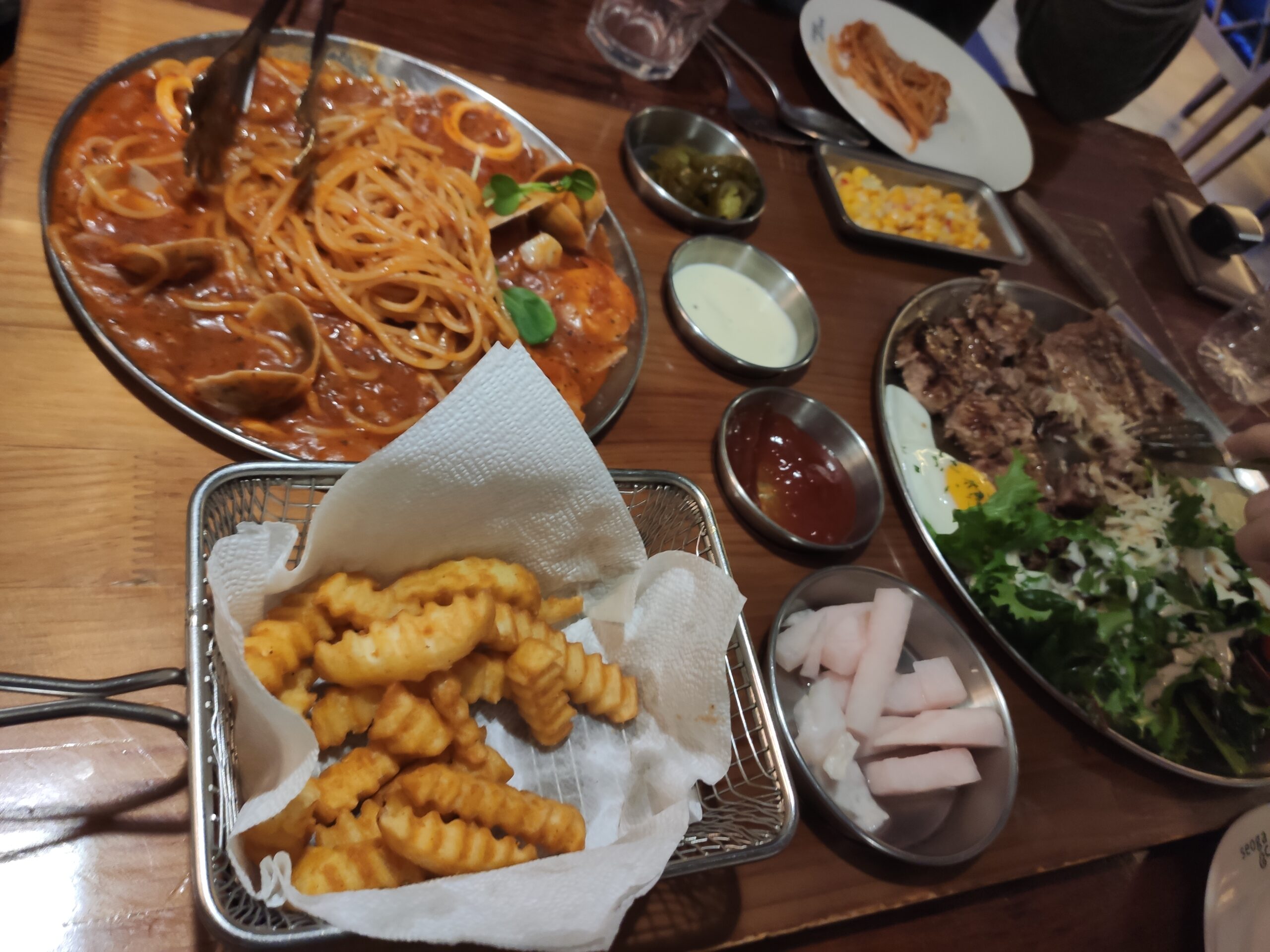 주문한 목살 한상 메뉴